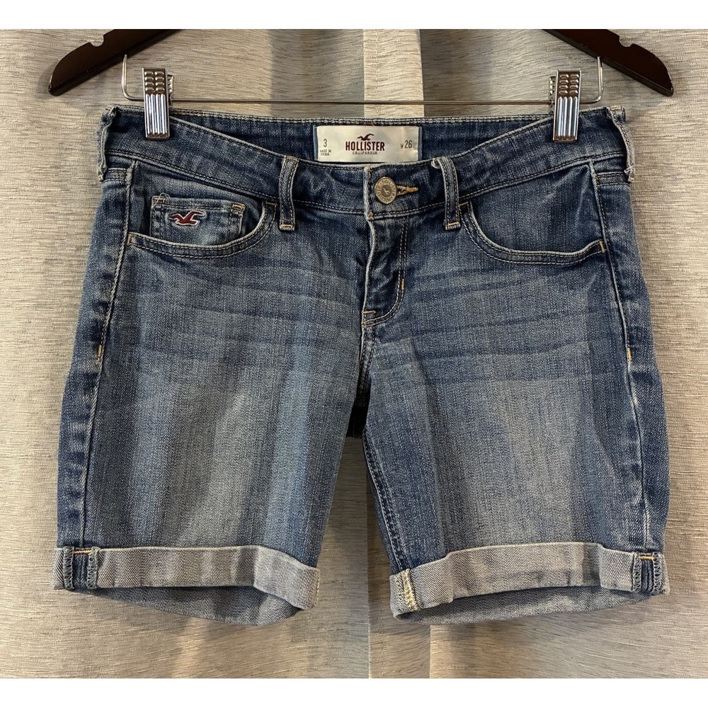 Y2K Hollister Bermuda Denim Shorts Junior Size 3